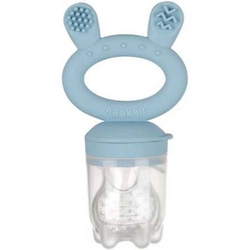 Haakaa Fresh Food Feeder & Cover - Sky Blue