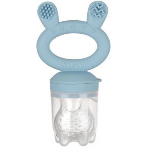 Haakaa Fresh Food Feeder & Cover - Sky Blue