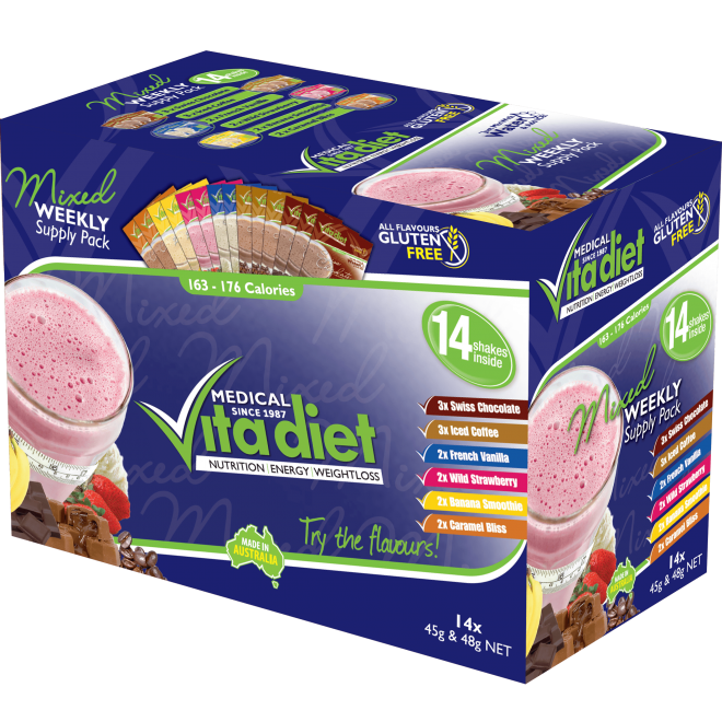 VITA DIET MIX WEEKLY SHAKE 14 PACK