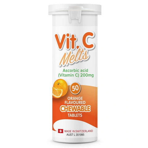Vitamelts Vitamin C Melts Chewable 50 Tablets
