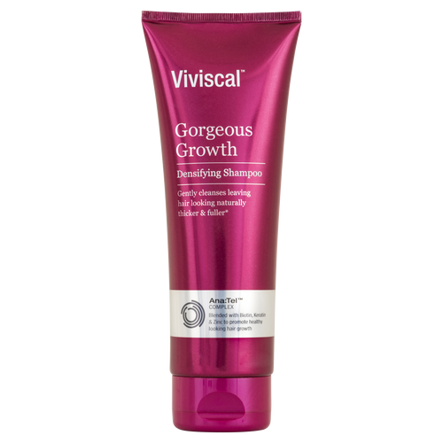 Viviscal Gorgeous Growth Densifying Shampoo Front of Tube