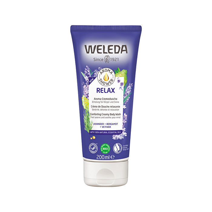 WELEDA Aroma Shower - Body Wash - Relax Lavender, Bergamot & Vetiver 200ml
