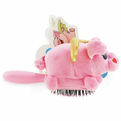 Wet Brush Flying Pig Plush Brush