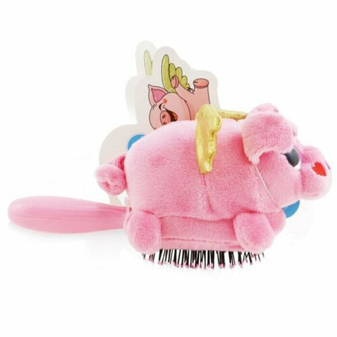 Wet Brush Flying Pig Plush Brush