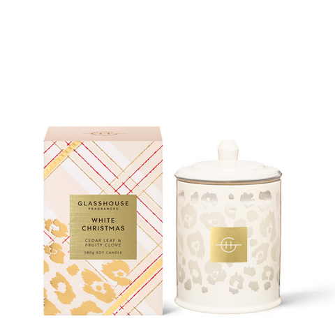 Glasshouse Fragrances White Christmas Soy Candle 380g