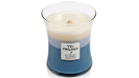 WoodWick Beachfront Cottage Trilogy Medium Candle