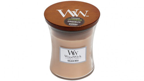 WoodWick Golden Milk Medium Candle