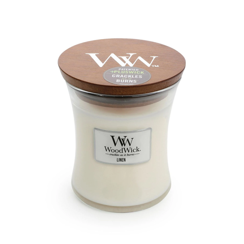 WoodWick Linen Medium Candle