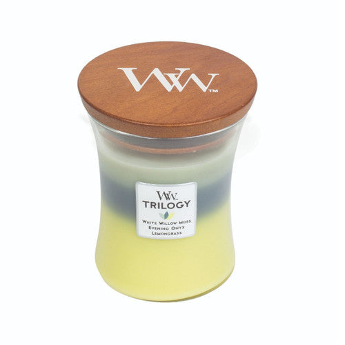 WoodWick Trilogy Woodland Shade Medium Candle