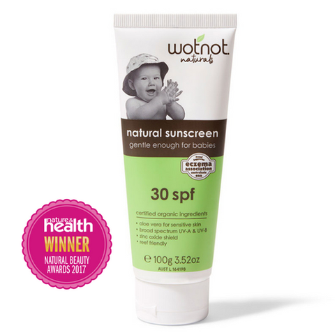 WotNot Naturals SPF30 Natural Baby Sunscreen 100g