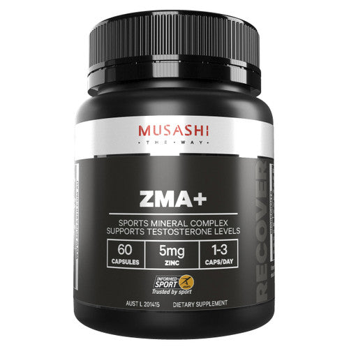 ZMA+ 60 Capules Front of Packaging