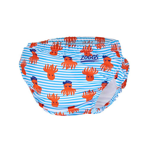 Zoggs Adjustable Swim Nappy - Blue Multi - 3 - 24 Months