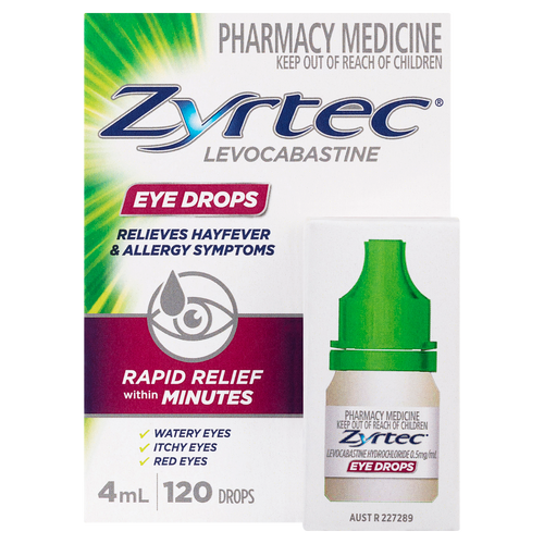 Zyrtec Hayfever & Allergy Eye Drops 4ml