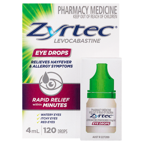 Zyrtec Hayfever & Allergy Eye Drops 4ml