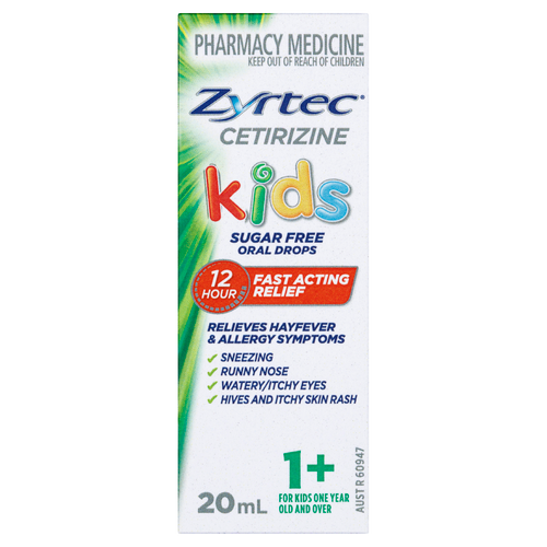 Zyrtec Kids Allergy & Hayfever Oral Drops 20ml