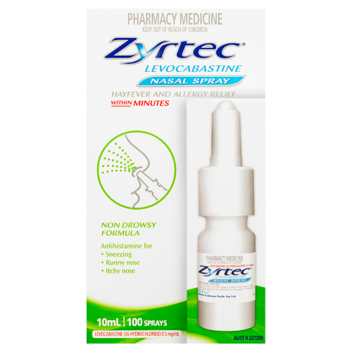 Zyrtec Levocabastine Nasal Spray 10ml