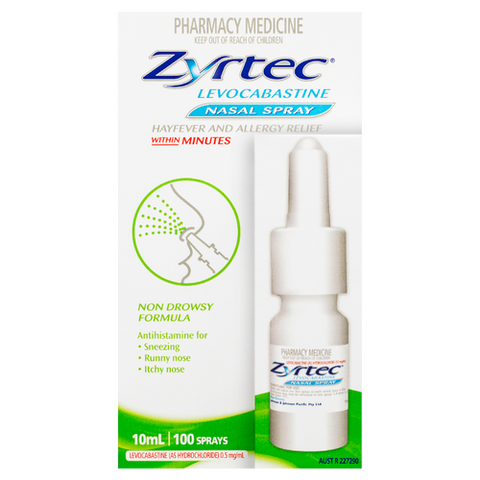 Zyrtec Levocabastine Nasal Spray 10ml