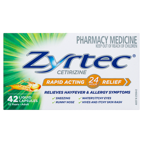 Zyrtec Liquid Capsules 42 Pack