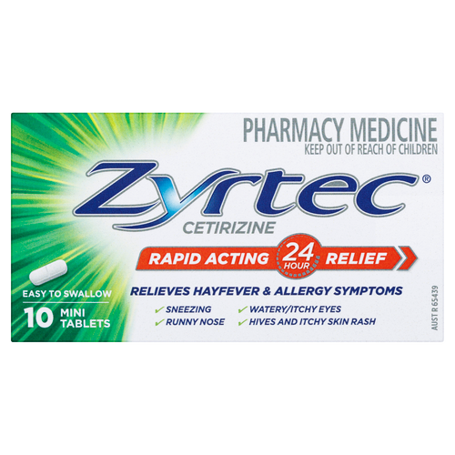 Zyrtec Rapid Acting Allergy & Hayfever Tablets 10 Pack