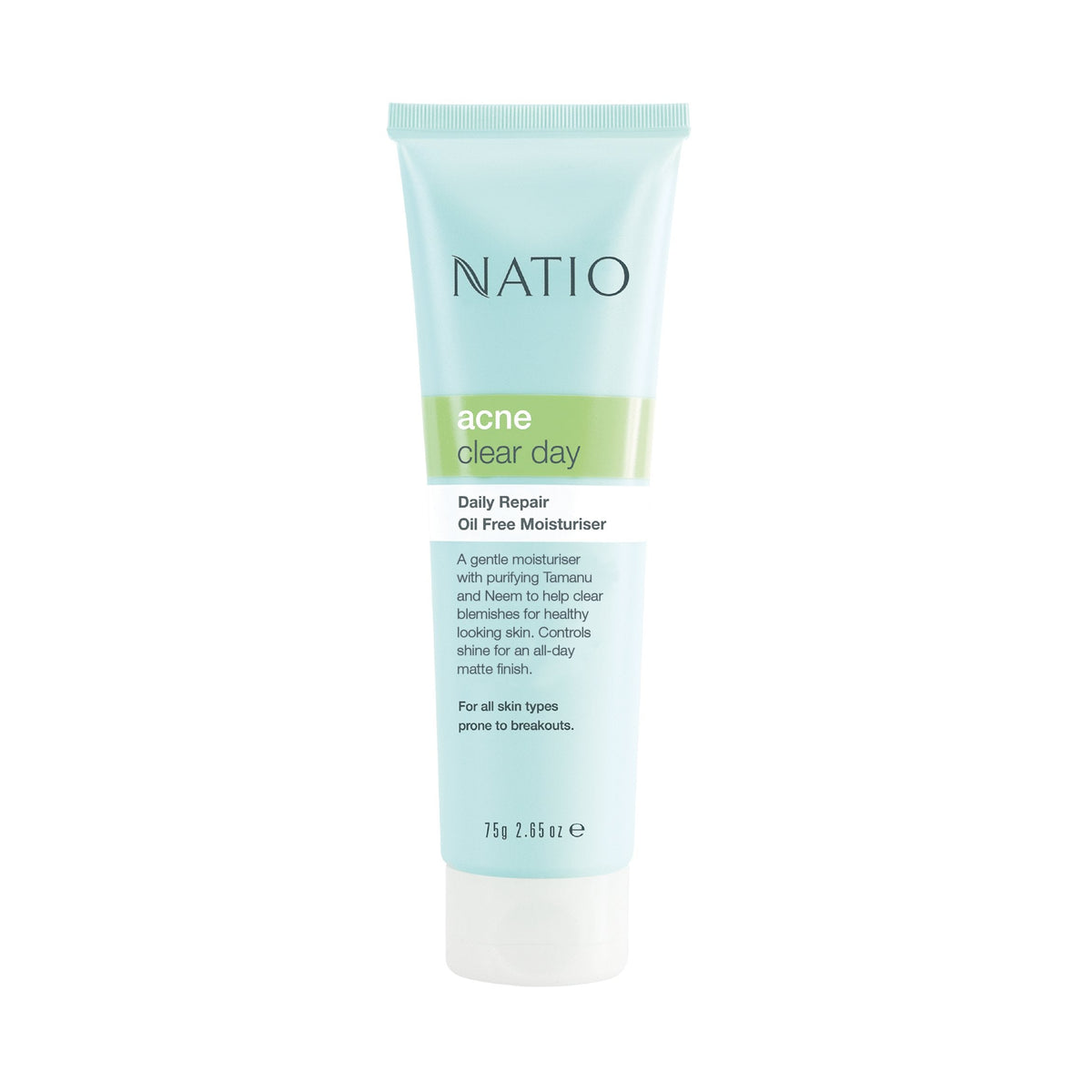 Natio Acne Daily Repair Oil Free Moisturiser 75g