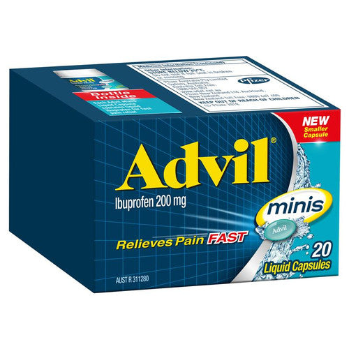 Advil Mini Liquid 20 Capsules