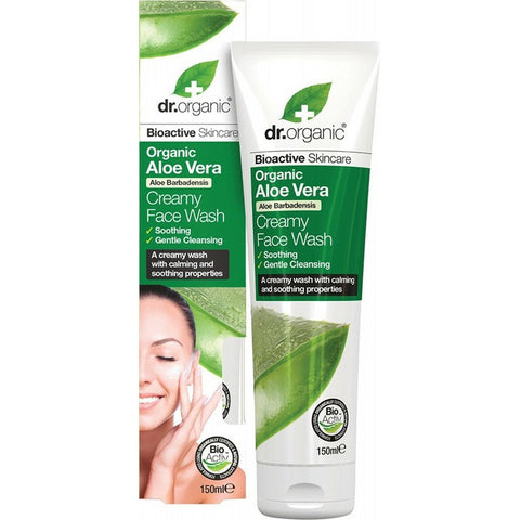DR ORGANIC Creamy Face Wash Organic Aloe Vera 150ml