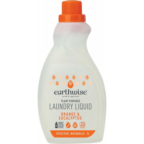EARTHWISE Laundry Liquid Orange & Eucalyptus 1L
