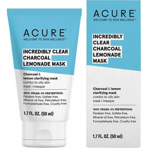 Acure Incredibly Clear Charcoal Lemonade Mask 50ml