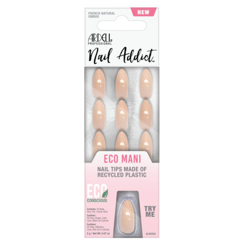 Ardell Nail Addict Eco Mani French Natural Ombre Press On Nails