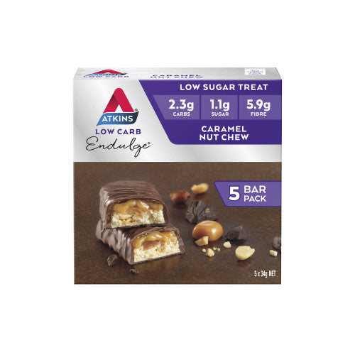 Atkins Endulge Caramel Nut Chew Bars 5pk