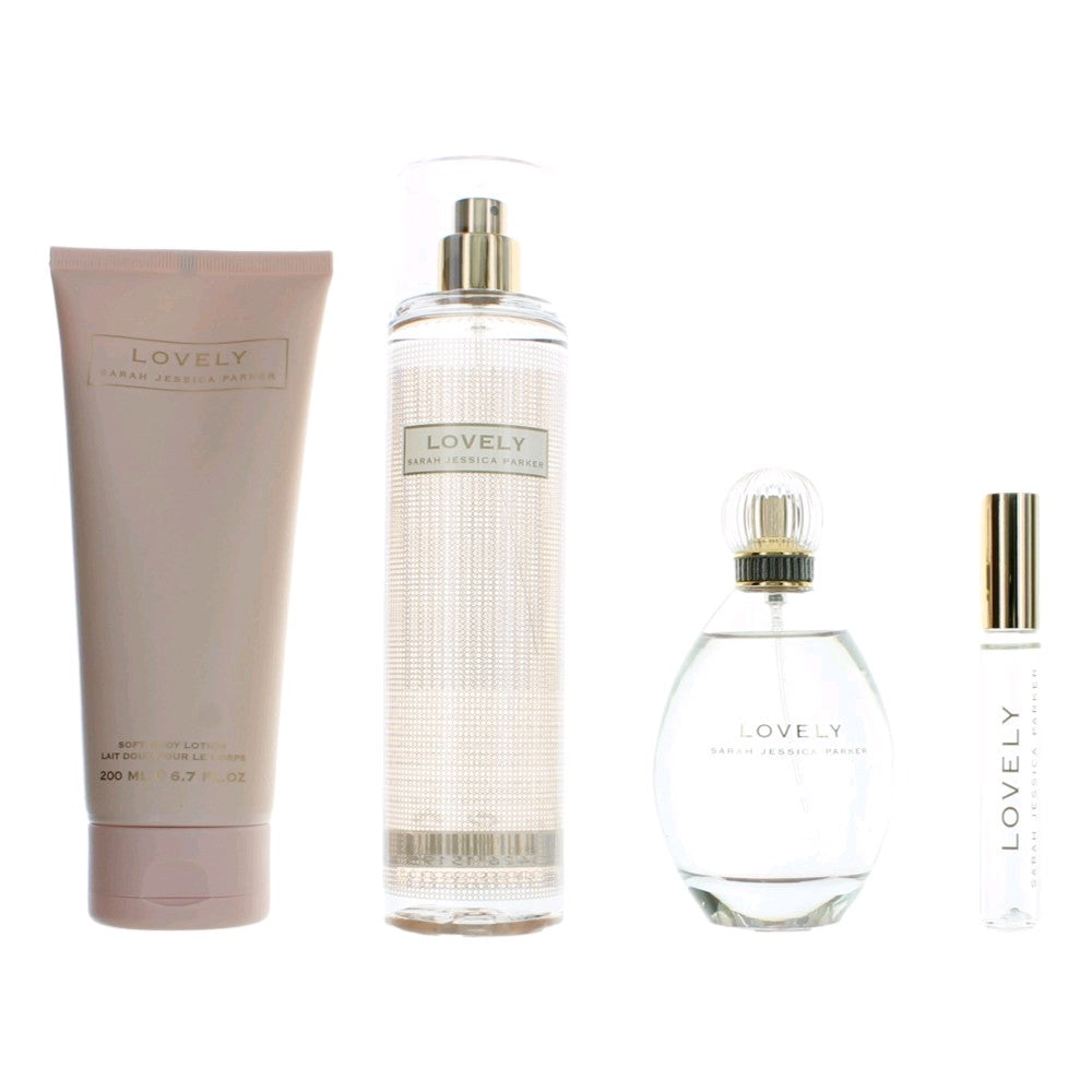 Lovely by Sarah Jessica Parker, 4 Piece Gift Set for Women.