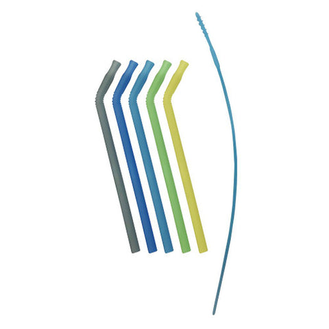 b.box Reusable Silicone Straw - Pool Party 5 Pack
