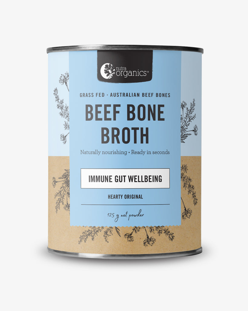 Nutra Organics Beef Bone Broth Powder Hearty Original 125g