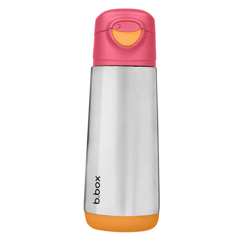 b.box Insulated Sport Sprout Bottle 500ml - Strawberry Shake