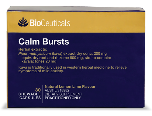 BioCeuticals Calm Bursts 30 Chewable Soft Capsules