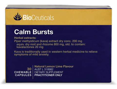 BioCeuticals Calm Bursts 30 Chewable Soft Capsules