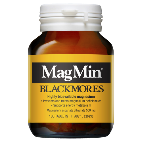 Blackmores MagMin 100 tablets front of bottle