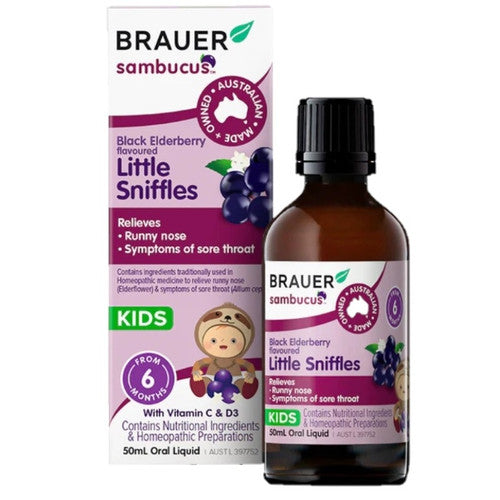 Brauer Sambucus Kids Black Elderberry Cold & Flu Forte 100ml