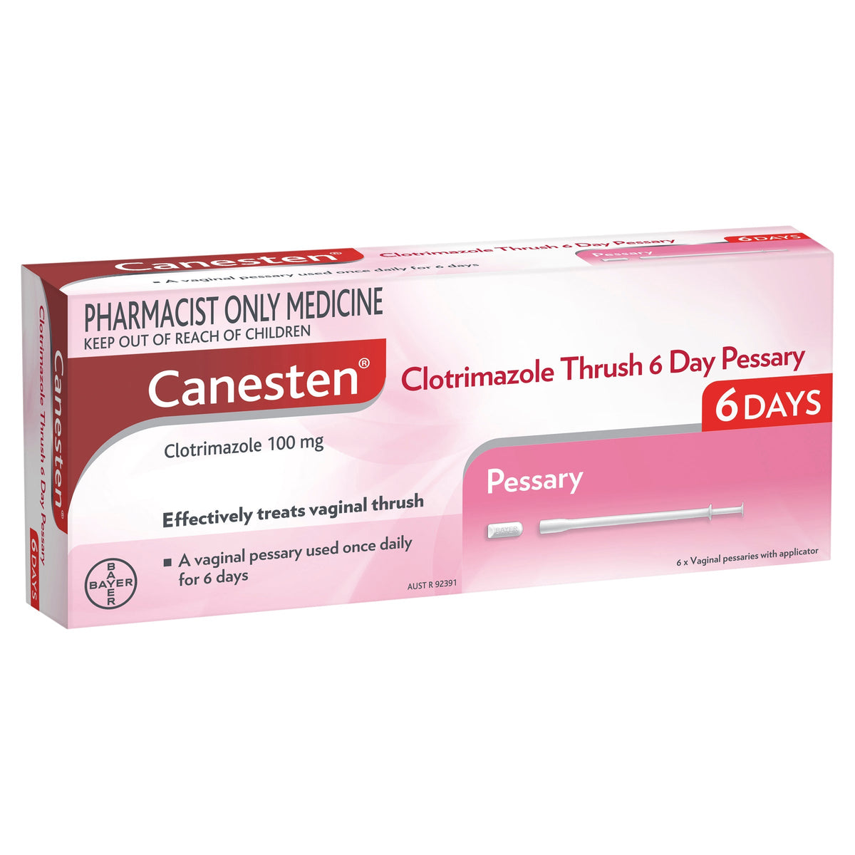 Canesten 6 Day Pessary Thrush Treatment(S3)