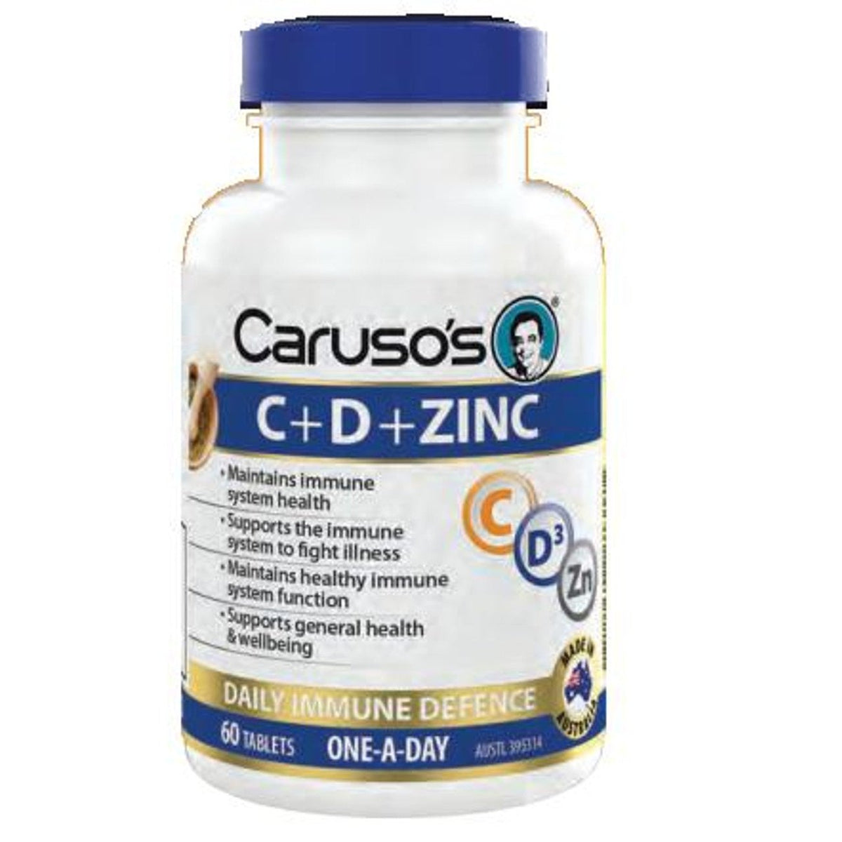 Carusoâ€™s C+D+Zinc 60 Tablets