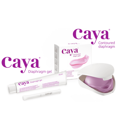 Caya Contoured Diaphragm & Gel Pack 60G - One Size Fits Most