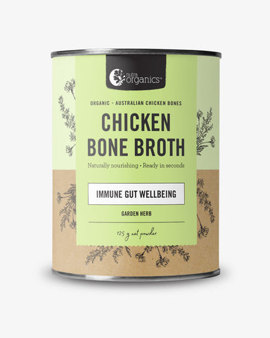 Nutra Organics Chicken Bone Broth Powder Garden Herb 125g