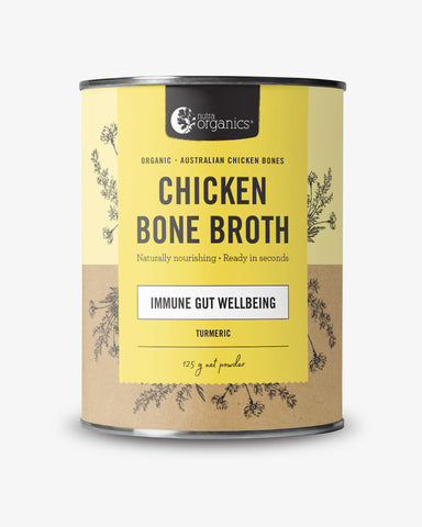 Nutra Organics Chicken Bone Broth Powder Turmeric 125g