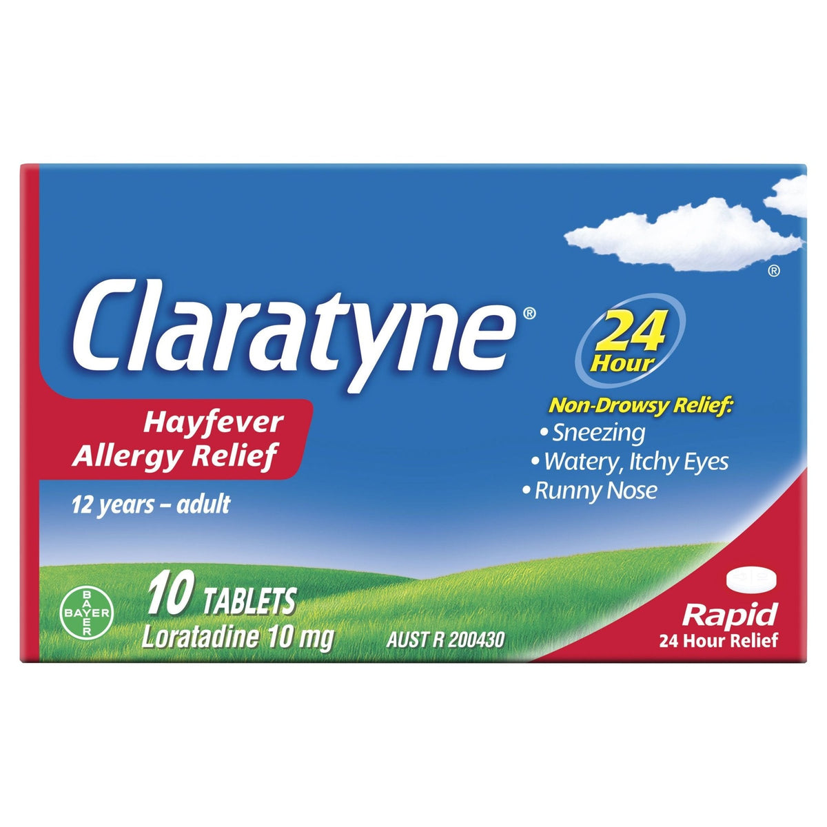 Claratyne Hayfever & Allergy Relief Antihistamine Tablets 10 pack