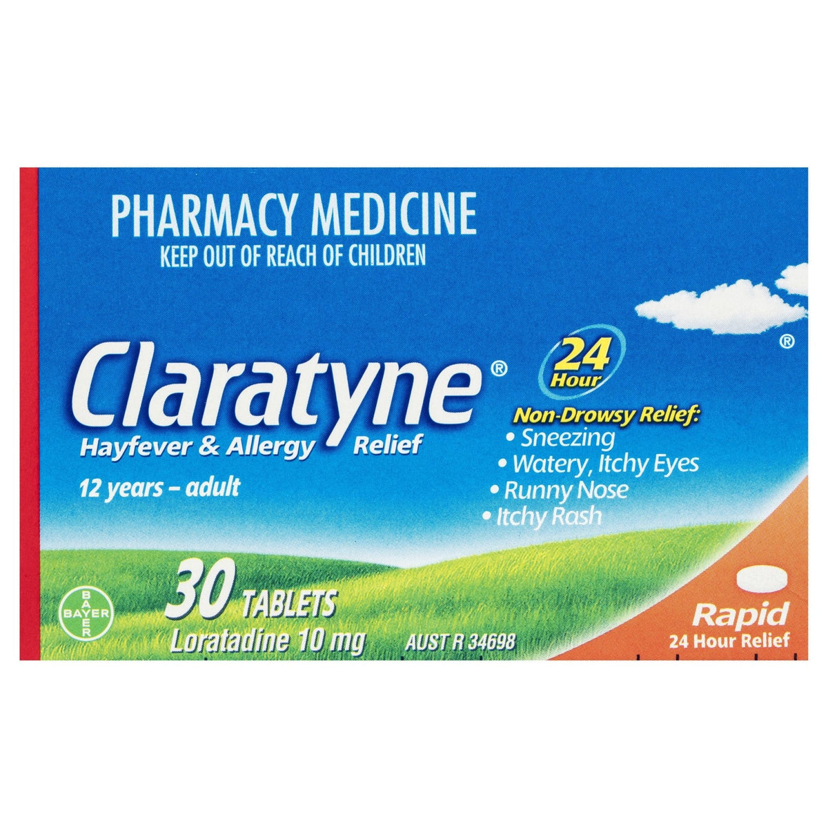 Claratyne Hayfever & Allergy Relief Antihistamine Tablets 30 pack