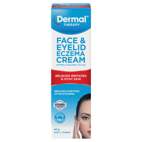 Face & Eyelid Eczema Cream 40g Front of Packaging