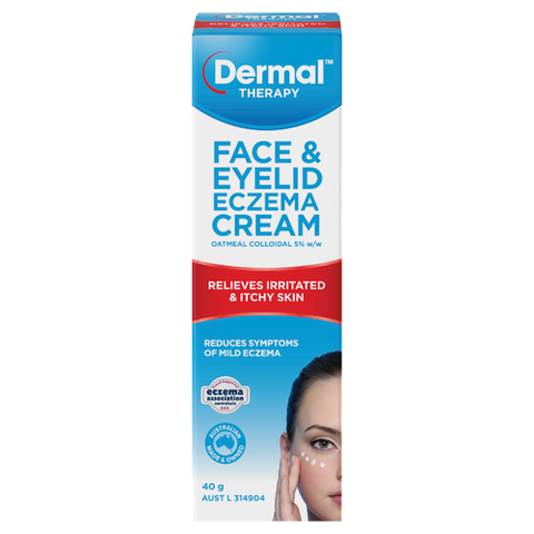 Face & Eyelid Eczema Cream 40g Front of Packaging