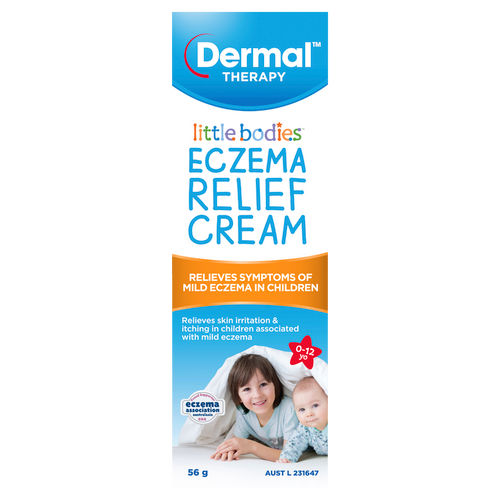 Little Bodies Eczema Relief Cream 56g Front of Packaging