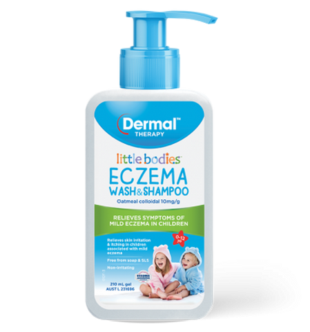 Little Bodies Eczema Wash & Shampoo 210ml Front of Packaging
