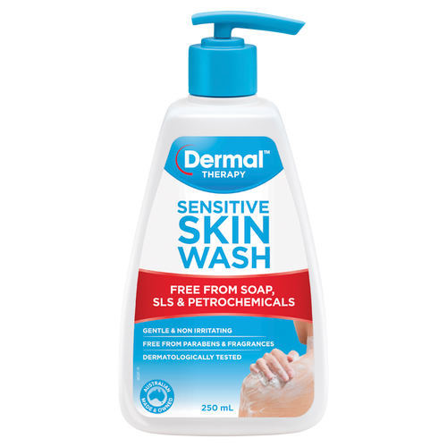 Sensitive Skin Wash 250ml Front of Packaging